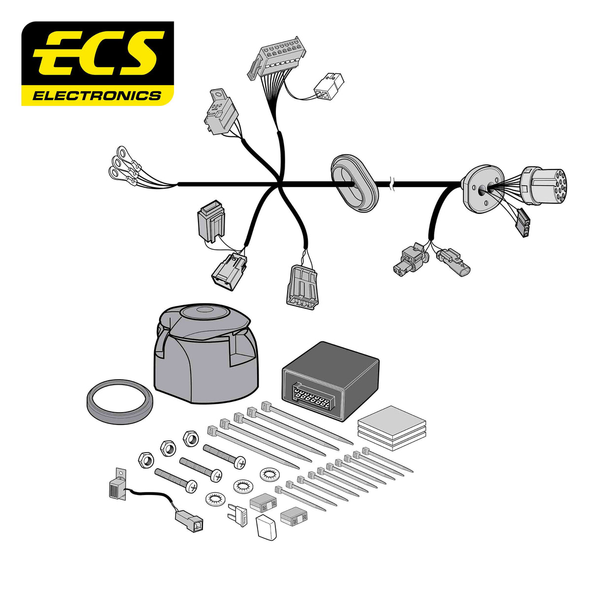 ECS 13-pin Towbar Wiring Kit – Polestar 2 2019+ [PS00413U]