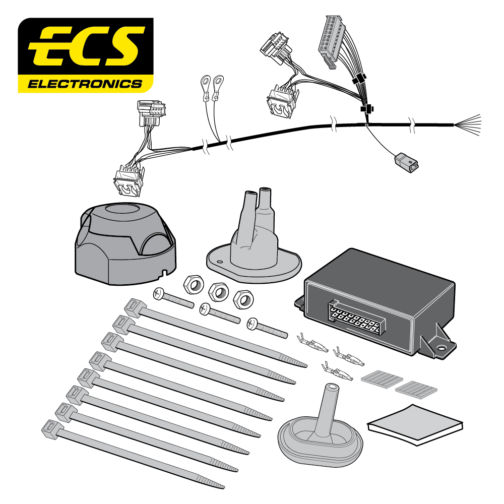 ECS 7-pin Towbar Wiring Kit – Renault Grand Scenic / Scenic 2003–2009 [RN044BEU]
