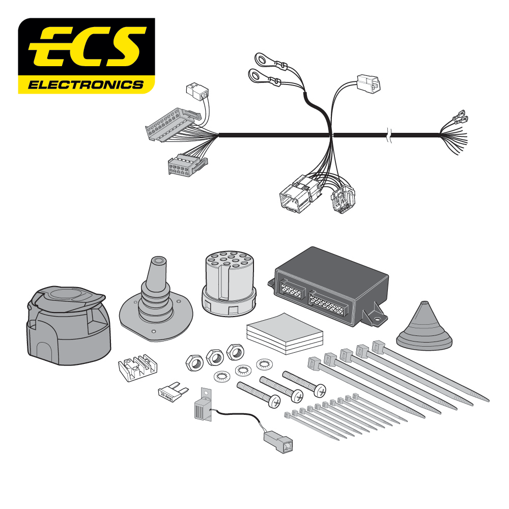 ECS 13-pin Towbar Wiring Kit – Renault Megane 2020+ [RN15913U]