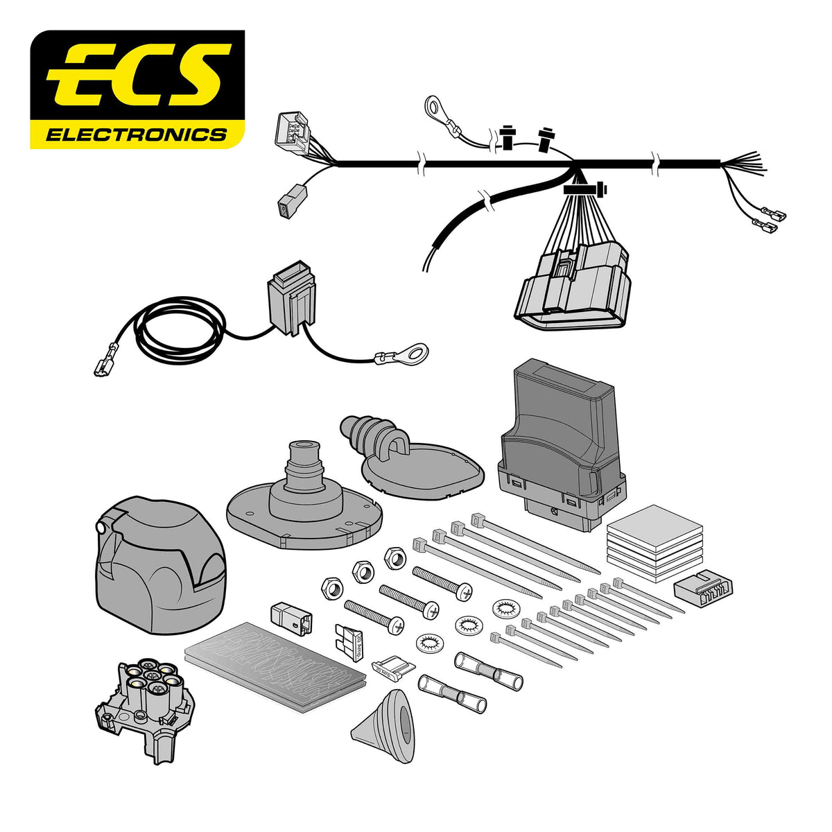 ECS 7-pin Towbar Wiring Kit – Subaru Forester 6 2024+ [SB07707U]