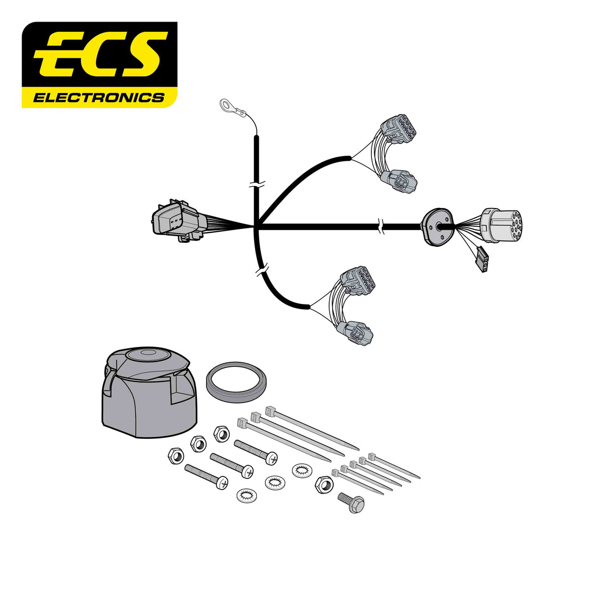 ECS 13-pin Towbar Wiring Kit – Maxus T60 Max 2024+ [SC01313U]