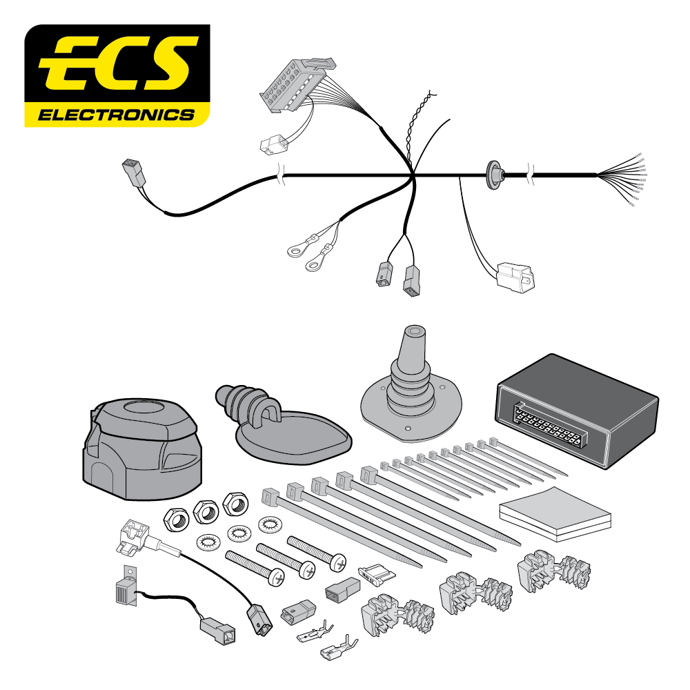 ECS 13-pin Towbar Wiring Kit – SsangYong Rexton 2017–2021 [SY02013U]