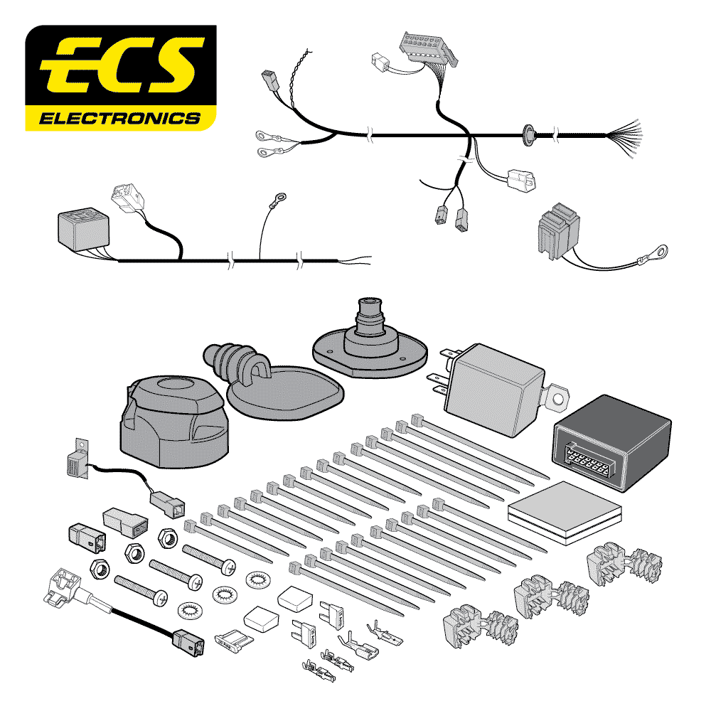 ECS 13-pin Towbar Wiring Kit – SsangYong Musso 2018–2022 [SY02113U]