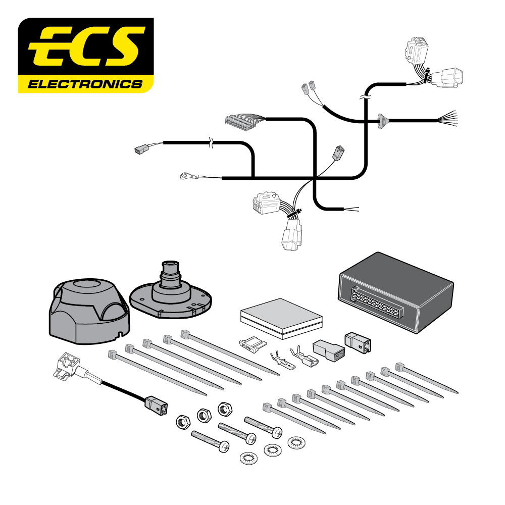 ECS 7-pin Towbar Wiring Kit – Suzuki Swift 2017–2023 [SZ04707U]