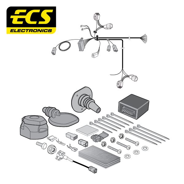 ECS 13-pin Towbar Wiring Kit – Suzuki S-Cross / SX4 S-Cross / Vitara 2013+ [SZ05613U]
