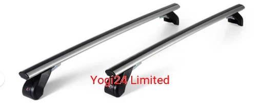 FABBRI Roof Rack fits AUDI A8 Saloon 4-door 2009-2017 (normal roof) – Aluminium aero bars 124 cm