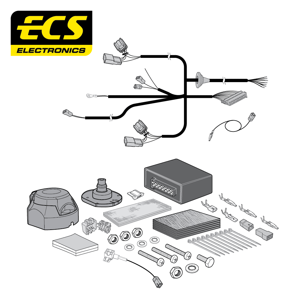 ECS 7-pin Towbar Wiring Kit – Suzuki / Toyota (multi-fit) 2019+ [TO29607MU]