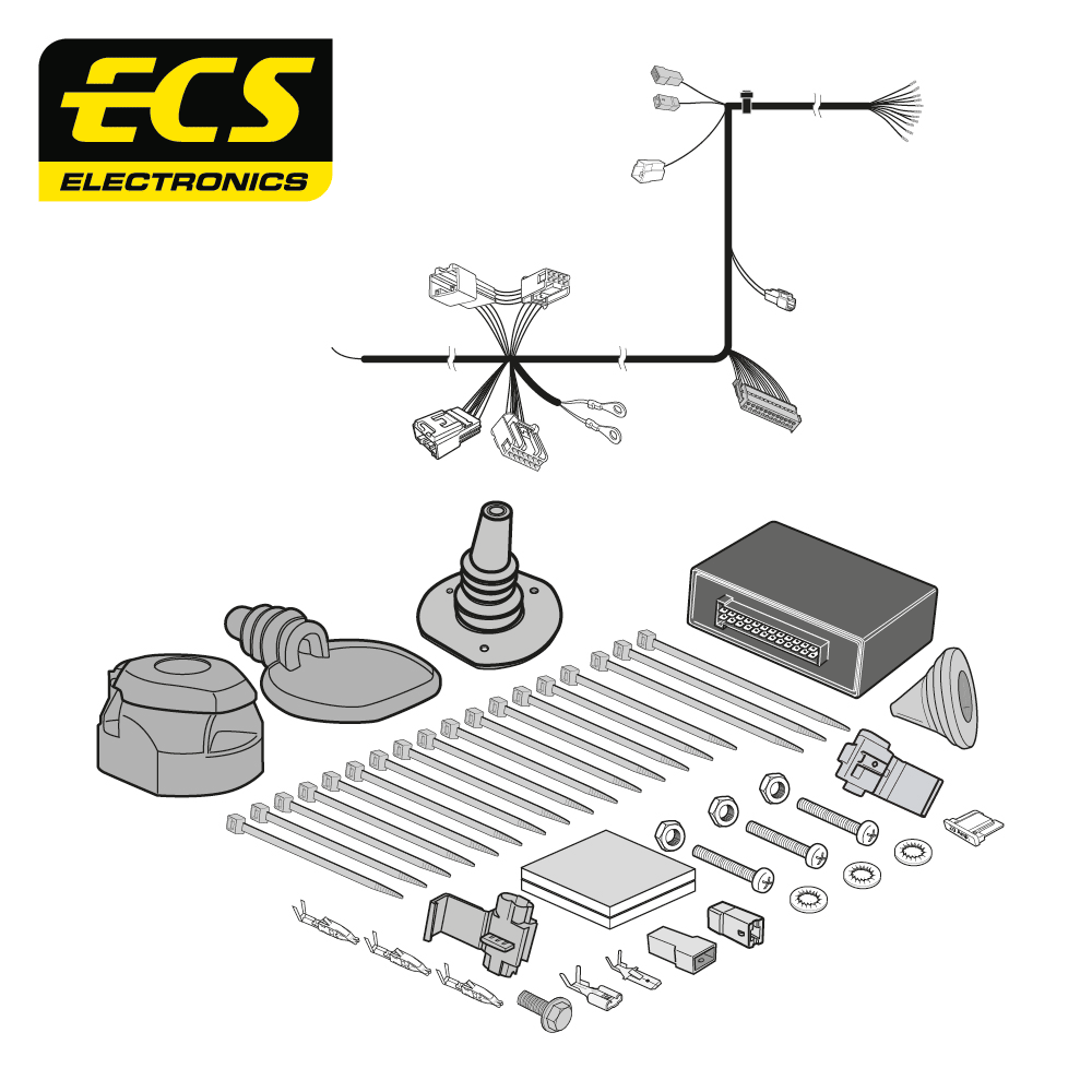 ECS 13-pin Towbar Wiring Kit – Toyota C-HR 2019–2023 [TO31013U]