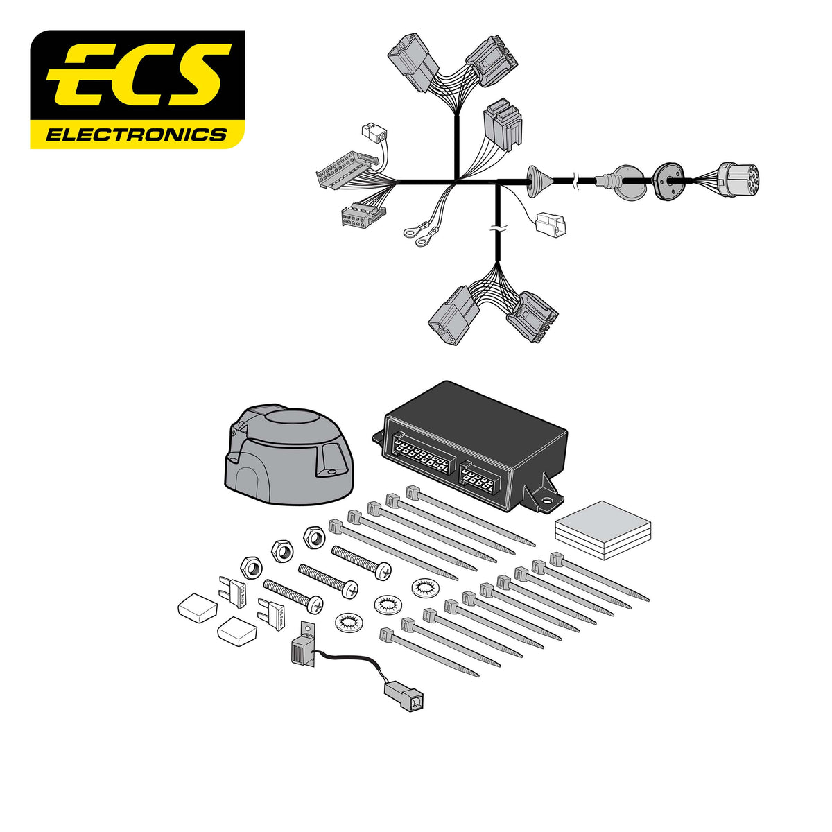 ECS 13-pin Towbar Wiring Kit – Toyota C-HR 2024–2026 [TO37813U]