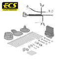 ECS 13-pin Towbar Wiring Kit – Tesla Model 3 / Model Y 2019–2025 [TS00113U]