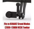 STEINHOF Tow Bar fits RENAULT Grand Modus 2008-2012 – Fixed swan neck [R-041]