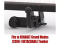 STEINHOF Tow Bar fits RENAULT Grand Modus 2008-2012 – Detachable swan neck [R-042]