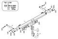 STEINHOF Tow Bar fits VOLKSWAGEN Tiguan II 2016-present – Detachable swan neck [V-155]
