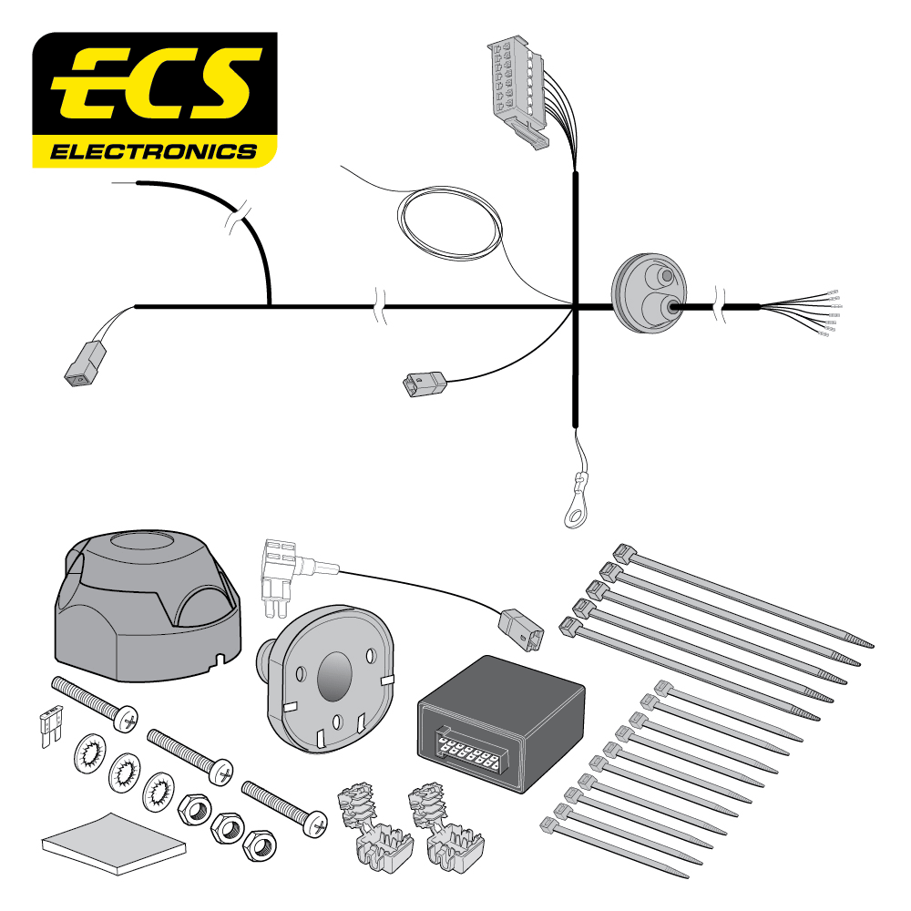 ECS 7-pin Towbar Wiring Kit – Vauxhall / Opel Insignia B 2017+ [VA00607U]