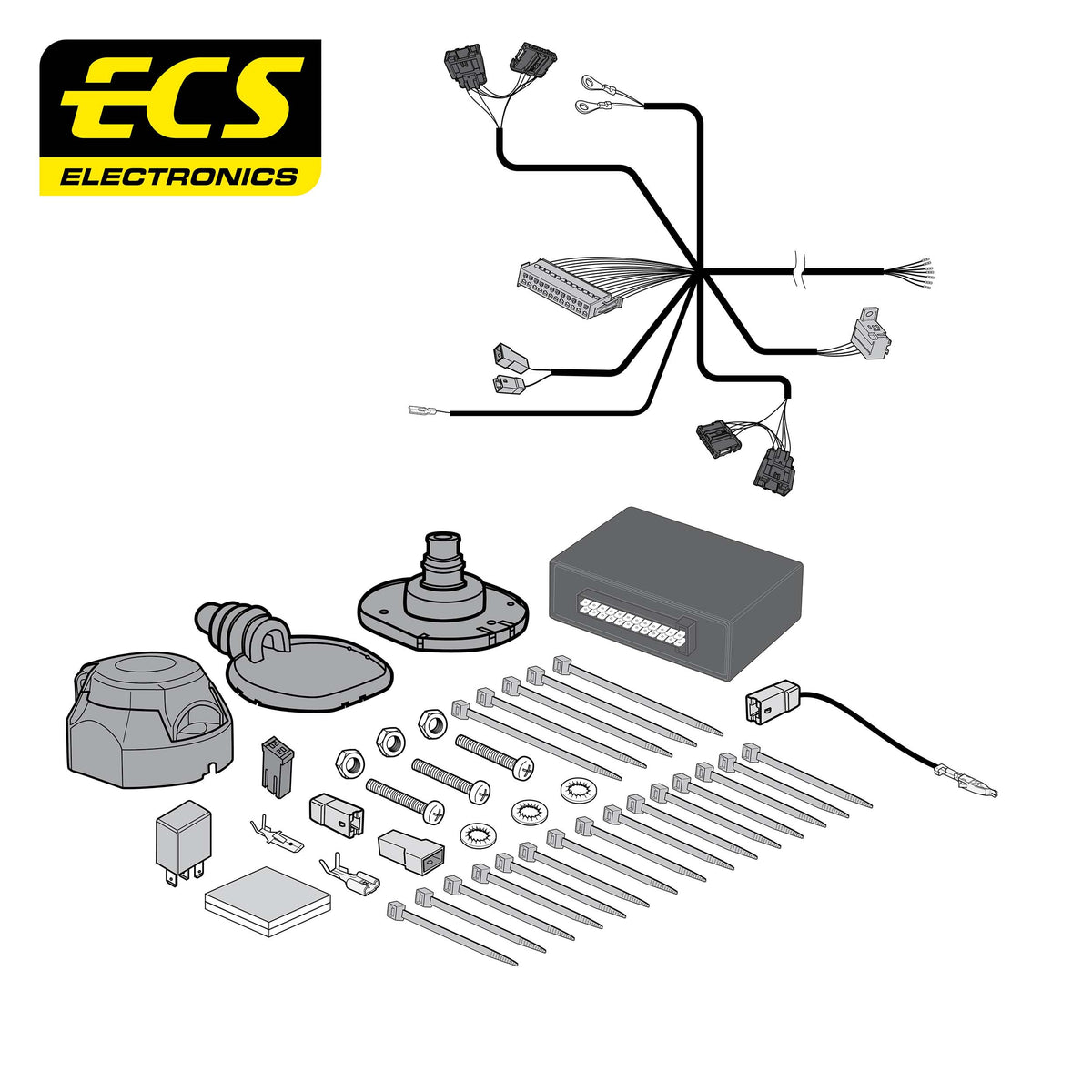 ECS 7-pin Towbar Wiring Kit – Vauxhall / Opel Frontera Electric / Frontera Hybrid 2024+ [VA01107U]