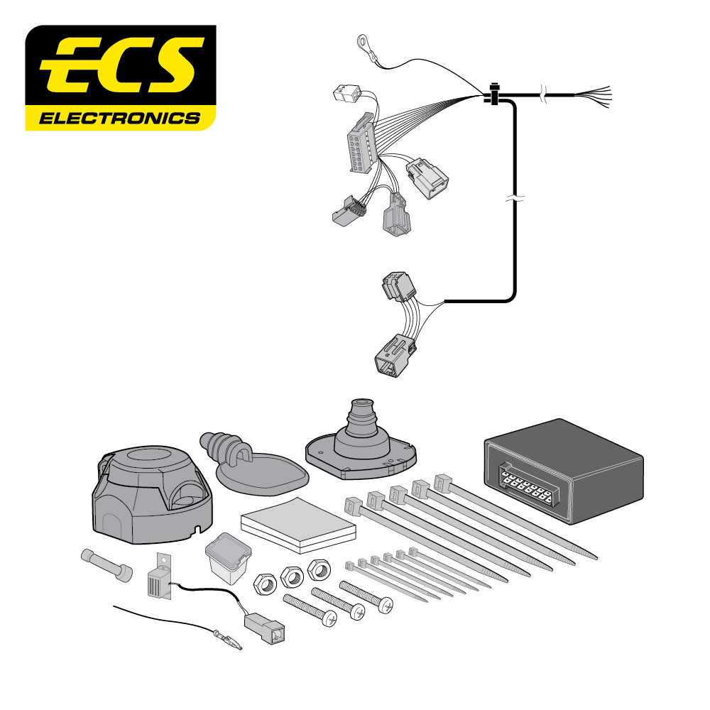 ECS 7-pin Towbar Wiring Kit – Volvo C70 2006+ [VL022BXU]