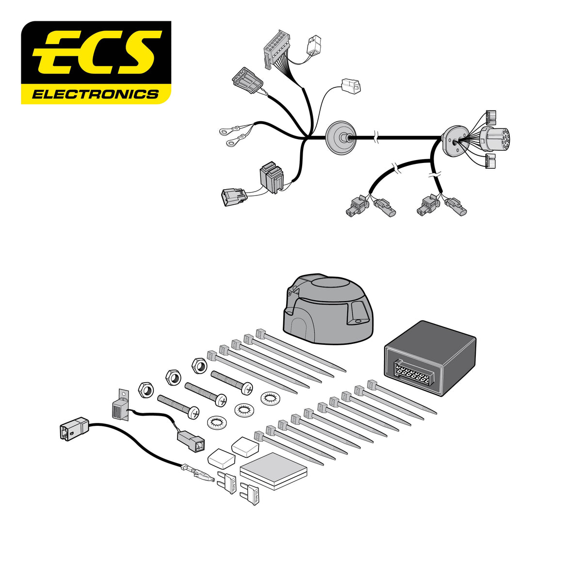 ECS 13-pin Towbar Wiring Kit – Volvo EX30 2024+ [VL05213U]