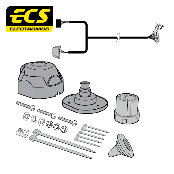 ECS 13-pin Towbar Wiring Kit – Volkswagen Transporter T6 / Transporter T6.1 2015+ [VW16513U]