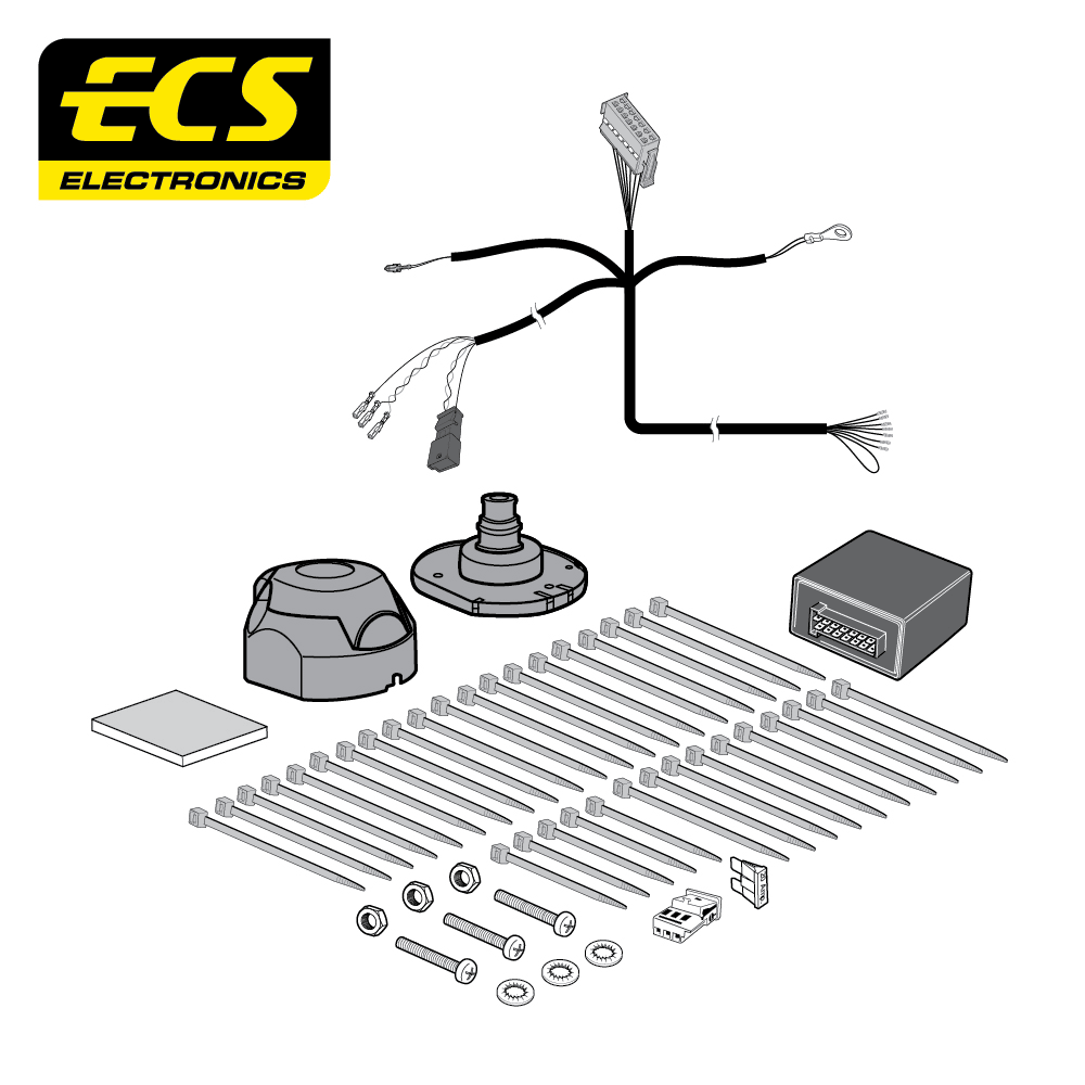ECS 7-pin Towbar Wiring Kit – MAN / VW (multi-fit) 2017–2024 [VW20007U]