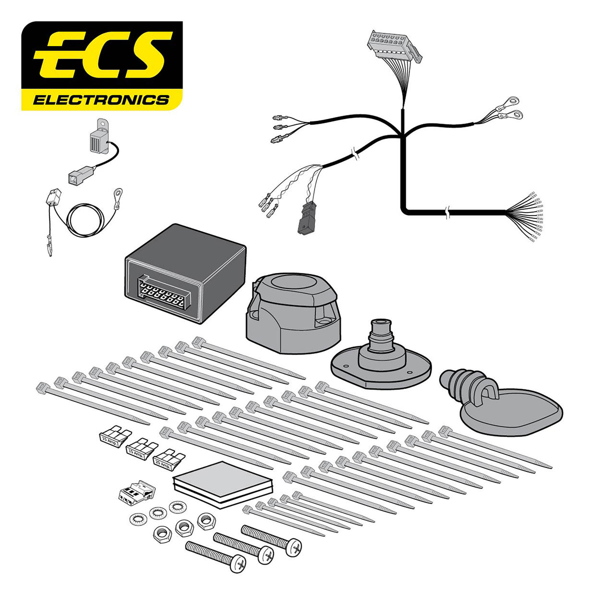 ECS 13-pin Towbar Wiring Kit – MAN / VW (multi-fit) 2024+ [VW30813MU]