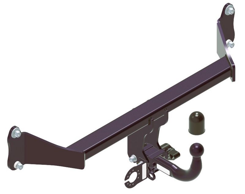 STEINHOF Tow Bar fits BMW iX2 2023-present – Semi-automatic detachable swan neck [B-108]