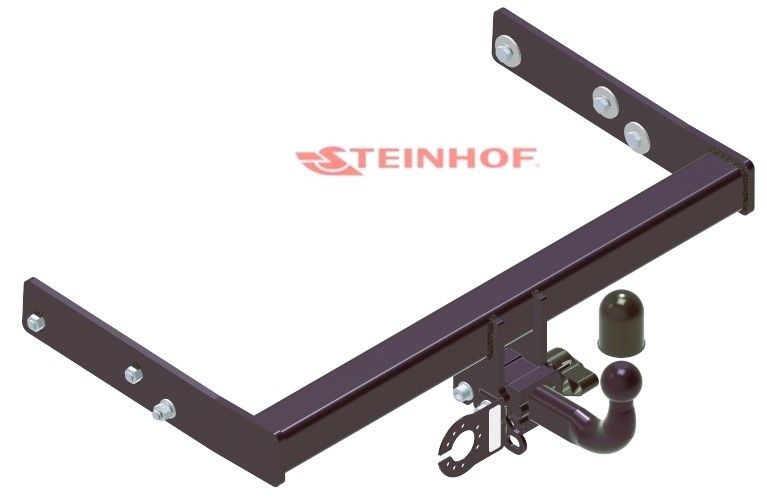 STEINHOF Tow Bar fits VOLKSWAGEN Transporter T5 2003-2009 – Semi-automatic detachable swan neck [V-172]