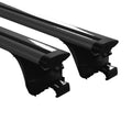 AMOS BOSS roof rack with black aluminium dynamic bars – fitting kit close-up