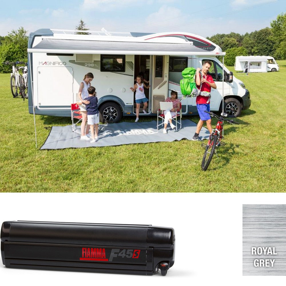 FIAMMA F45s 260 Awning Deep Black – Royal Grey Fabric