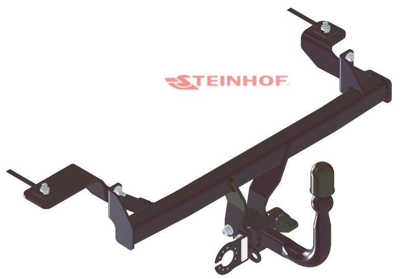 STEINHOF Tow Bar fits FIAT Panda II 4x4 2004-2011 – Semi-automatic detachable swan neck [F-161]