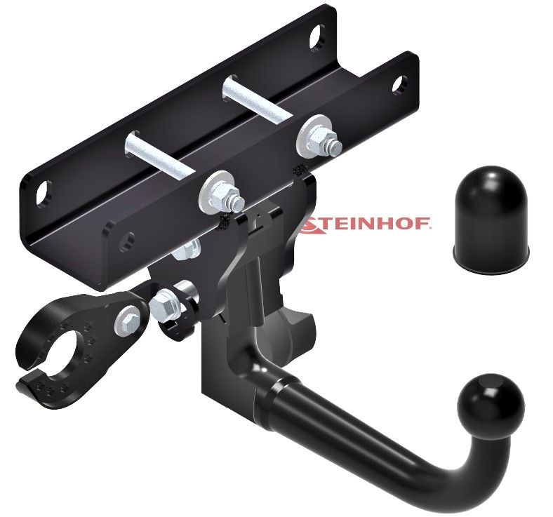 STEINHOF Tow Bar fits JEEP Wrangler IV 2017-present – Detachable swan neck [J-078]