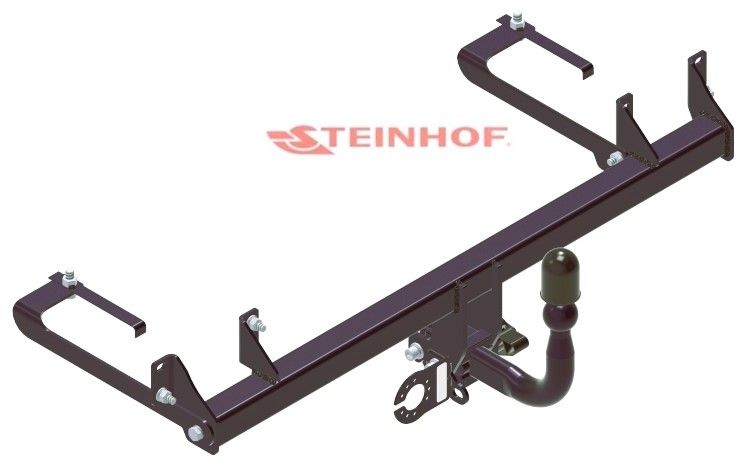 STEINHOF Tow Bar fits FIAT Panda II 2003-2012 – Semi-automatic detachable swan neck [F-160]