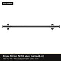 AMOS Roof Rack fits NISSAN Elgrand E51 MPV 5-door 2002-2010 (fixing points) – single 130 cm AERO silver bar (add-on)
