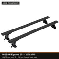 AMOS Roof Rack fits NISSAN Elgrand E51 MPV 5-door 2002-2010 (fixing points) – 130 cm Dynamic black bars
