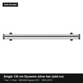 AMOS Roof Rack fits NISSAN Elgrand E51 MPV 5-door 2002-2010 (fixing points) – single 130 cm Dynamic silver bar (add-on)
