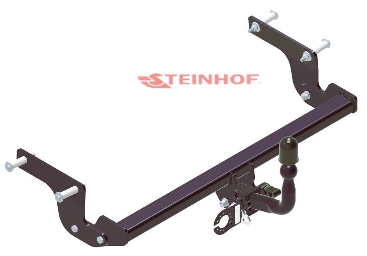 STEINHOF Tow Bar fits RENAULT Clio IV 2012-2020 – Semi-automatic detachable swan neck [R-148]
