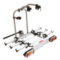 FABBRI Free Bike Fast aluminium towbar bike carrier for 3 bikes with light board