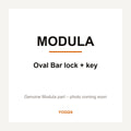 Modula Oval Bar Lock + Key