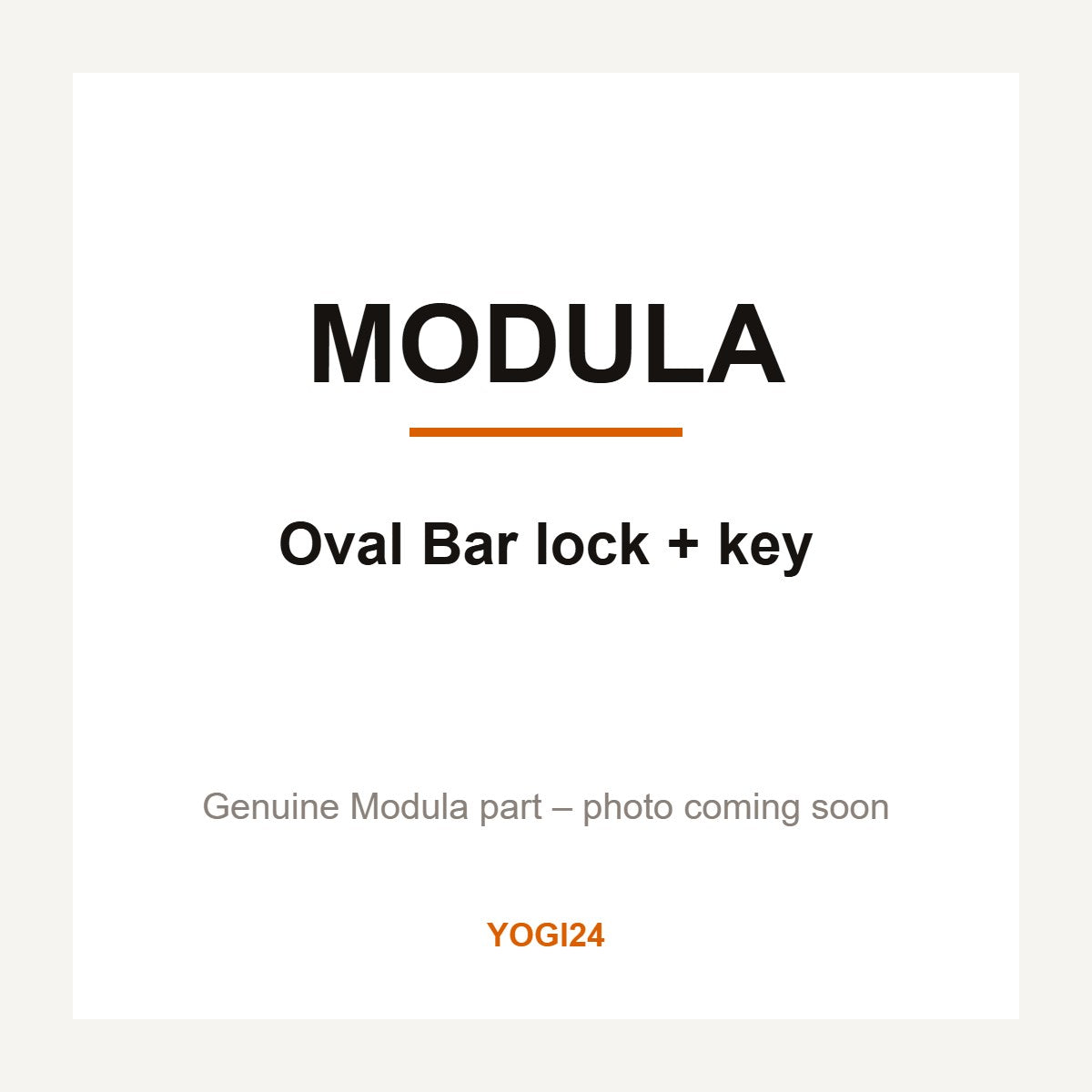 Modula Oval Bar Lock + Key