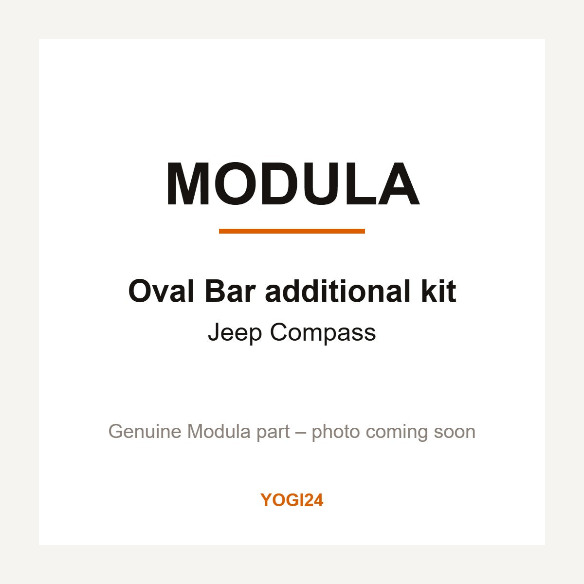 Modula Oval Bar Additional Kit for Jeep Compass