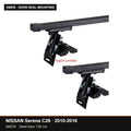 AMOS Roof Rack fits NISSAN Serena C26 MPV 5-door 2010-2016 (door-seal mounting points) – 130 cm steel bars