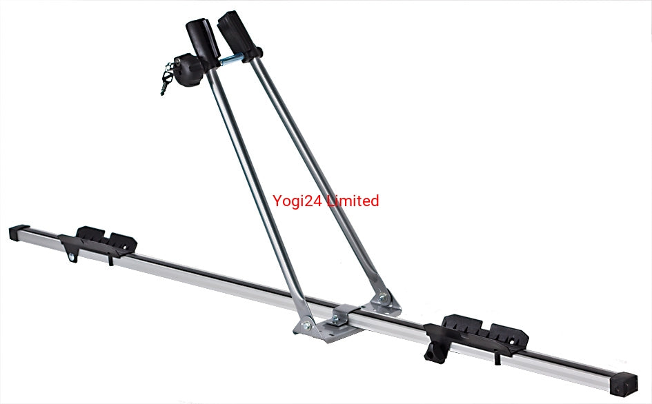 Roof Bike Carrier – Steel & Aluminium, Lockable (1 Bike)