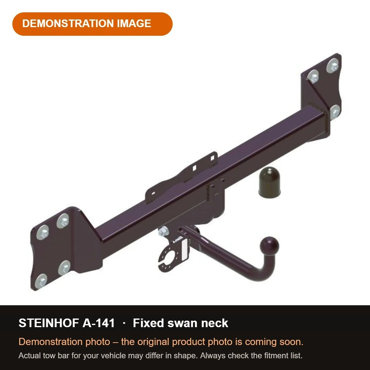 STEINHOF Tow Bar fits AUDI Q6 e-tron 2024-present – Fixed swan neck [A-141]