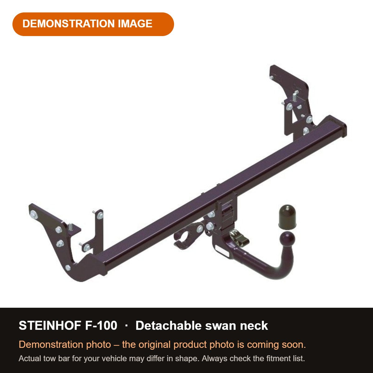 STEINHOF Tow Bar fits ALFA ROMEO Junior 2024-present – Detachable swan neck [F-100]