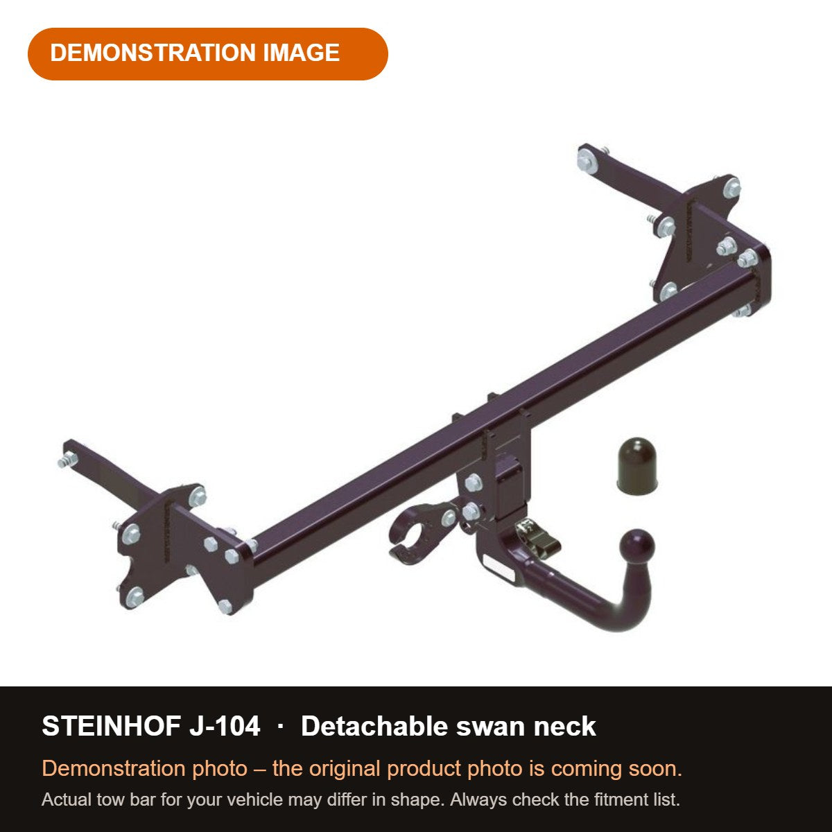 STEINHOF Tow Bar fits JAECOO 7 2024-present – Detachable swan neck [J-104]
