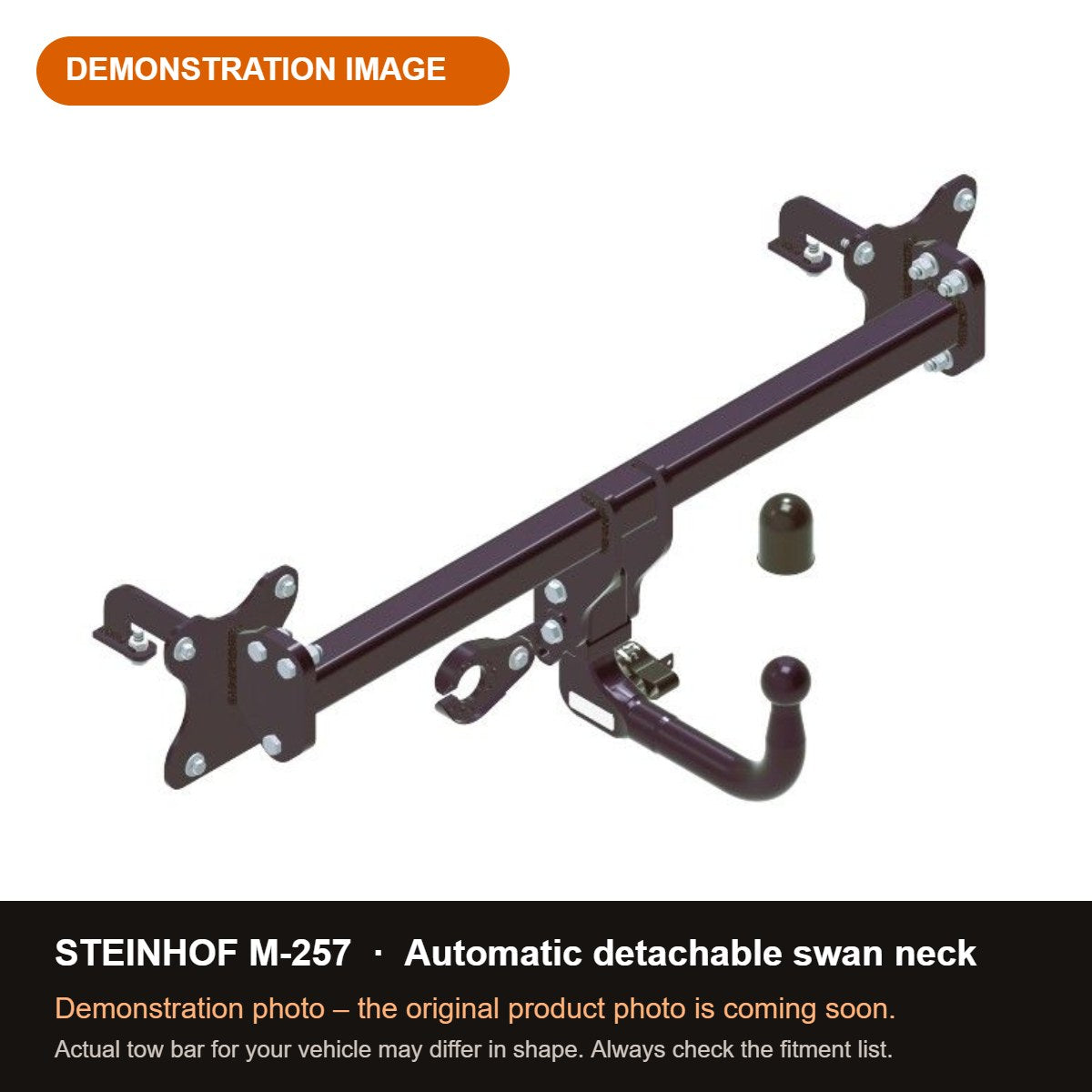 STEINHOF Tow Bar fits MG S5 2024-present – Automatic detachable swan neck [M-257]