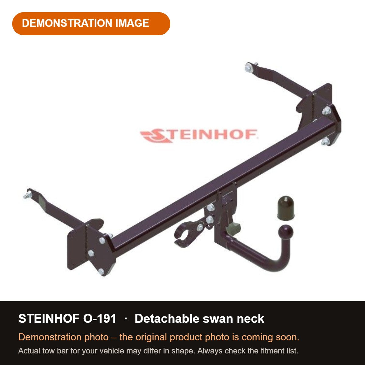 STEINHOF Tow Bar fits VAUXHALL / OPEL Mokka 2020-present – Detachable swan neck [O-191]