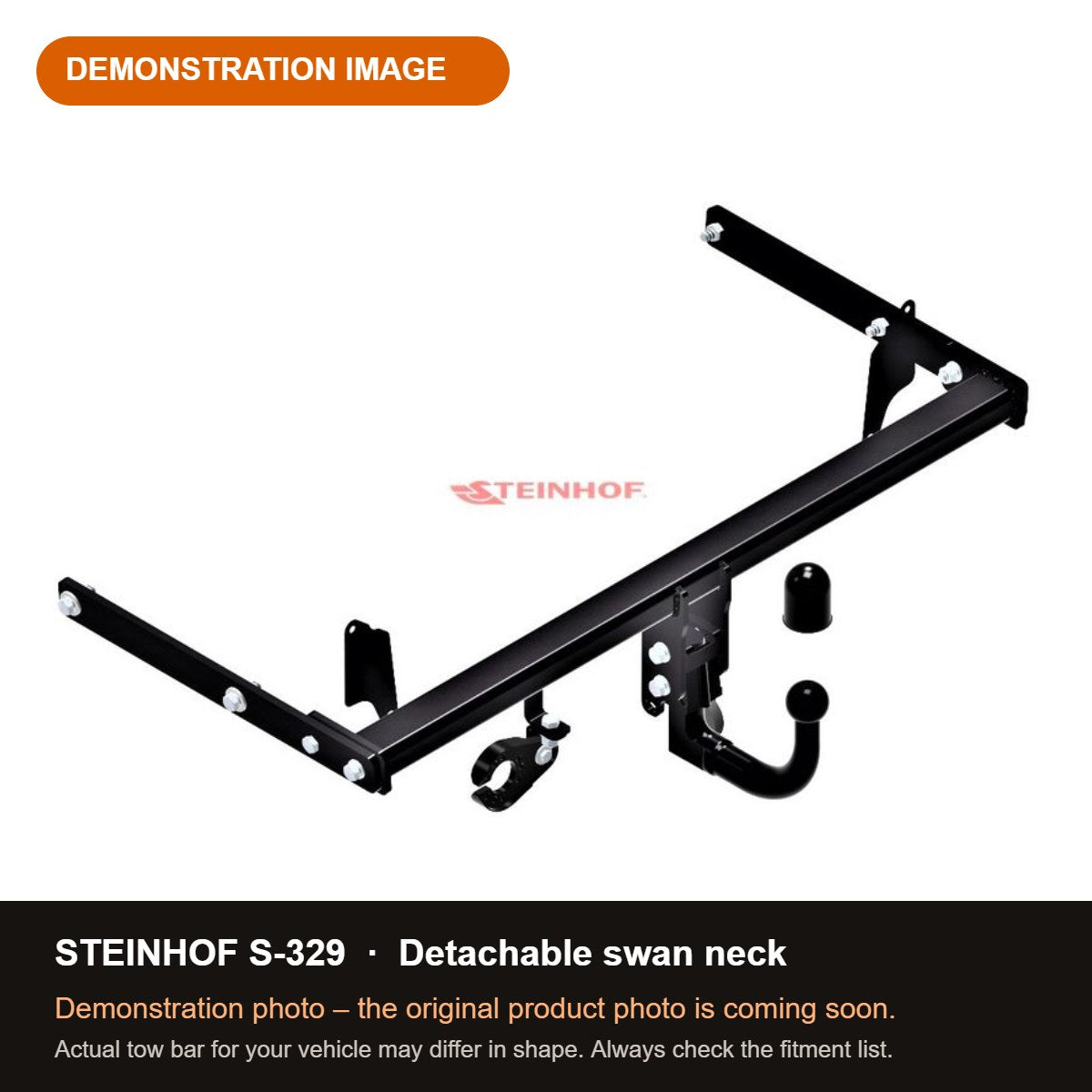 STEINHOF Tow Bar fits SKODA Kodiaq II 2024-present – Detachable swan neck [S-329]