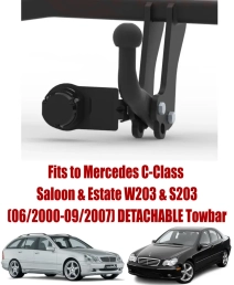 Swan Neck  Tow Bar For MERCEDES C-Class (W203/S203) (2000-2007) M-113