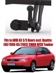 Swan Neck Tow Bar For AUDI A3 3/5 Doors (excl. Quattro) (1996-2003) V-056