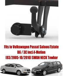 Swan Neck Tow Bar For VW Passat Saloon/Estate  (incl.4-Motion) (B6/3C) (2005-2010) V-140